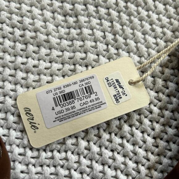 NWT Aerie SMOOTHEZ Mesh Unlined Bra Universe Brown Size 36D - Picture 5 of 8